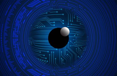 göz siber devre gelecekteki teknoloji konsepti