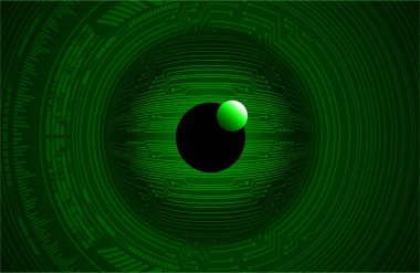 göz siber devre gelecekteki teknoloji konsepti