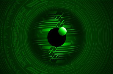 göz siber devre gelecekteki teknoloji konsepti