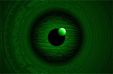 göz siber devre gelecekteki teknoloji konsepti