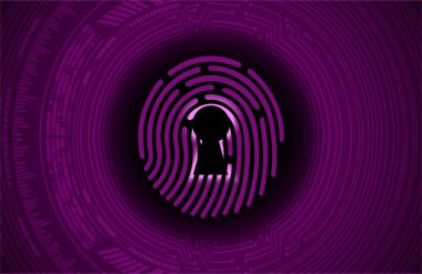 Siber devre, teknoloji ve veri konsepti, vektör