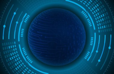 dijital teknoloji arka planı, soyut arkaplan, vektör illüstrasyonu