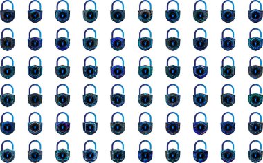 Soyut asma kilitler. güvenlik arkaplanı