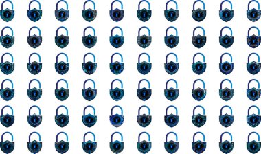 Soyut asma kilitler. güvenlik arkaplanı