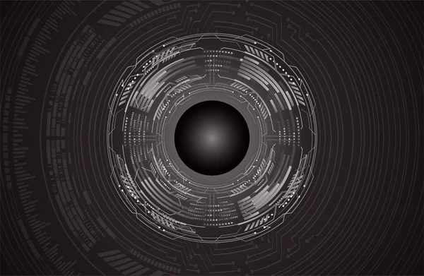 Eye Cyber Circuit Future Technologie Concept Arrière Plan — Image vectorielle