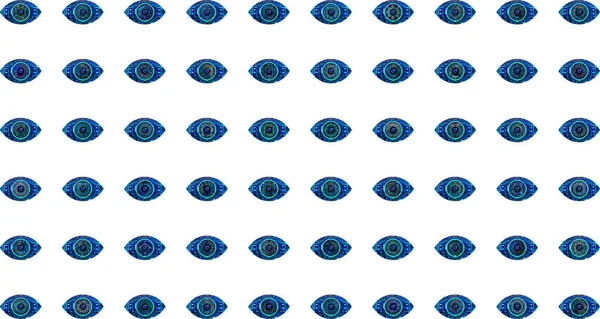 Μελλοντική Τεχνολογία Ανίχνευσης Ματιών Που Διανυσματική Απεικόνιση — Διανυσματικό Αρχείο