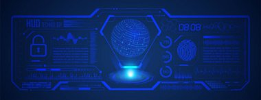 Hologramla geleceksel hud arayüzü.