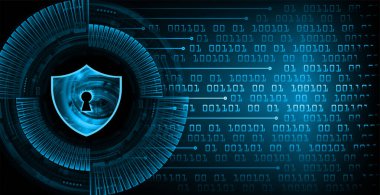 soyut dijital veri güvenliği konsepti arka plan, vektör illüstrasyonu