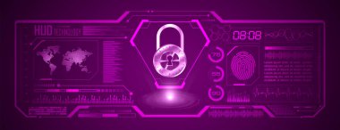 Siber güvenlik kavramı. soyut dijital arkaplan