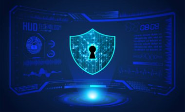 Siber güvenlik kavramı. soyut dijital arkaplan