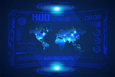 İş, teknoloji, internet ve ağ konsepti. Geleceğin tableti üzerinde çalışan genç işadamı, sanal ekran görüntüsünü seçin