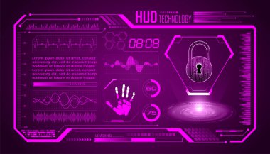 Dijital siber güvenlik teknolojisi kavramı