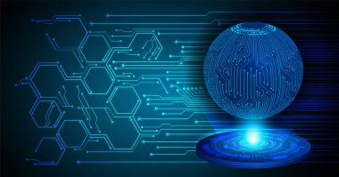 Siber devre gelecekteki teknoloji kavramı