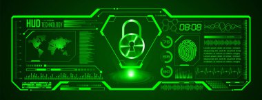 Dijital siber güvenlik teknolojisi kavramı