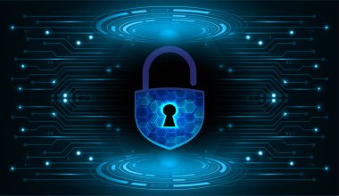 Dijital siber güvenlik teknolojisi kavramı