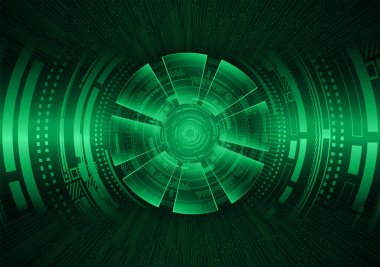 Siber güvenlik ve gelecekteki teknoloji kavramı