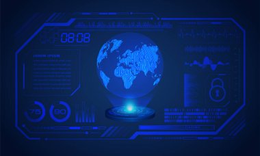 küresel ağ bağlantısı. dünya haritası ve internet bağlantısı kavramı