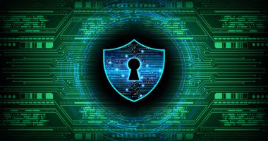 soyut yüksek hızlı internet hızına sahip siber güvenlik kavramı