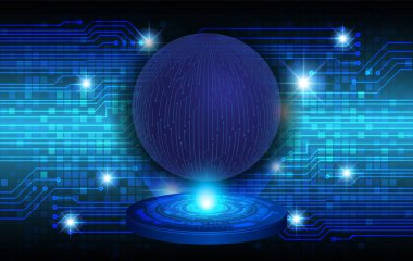 Siber güvenlik ve gelecekteki teknoloji kavramı