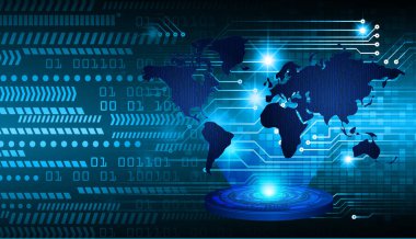 Siber güvenlik ve gelecekteki teknoloji kavramı