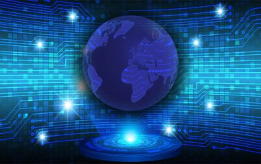 Siber güvenlik ve gelecekteki teknoloji kavramı