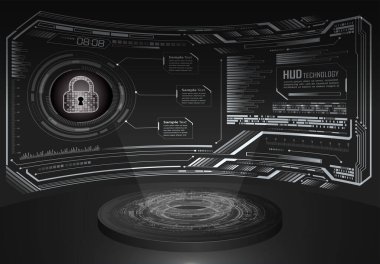 siber güvenlik veri koruması, soyut teknoloji kavramı.