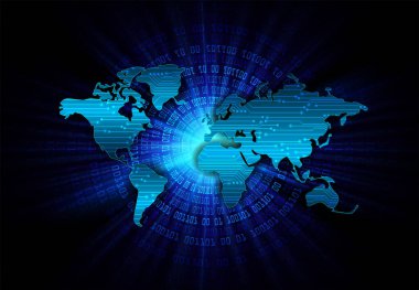 Siber güvenlik ve gelecekteki teknoloji kavramı