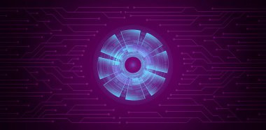 Siber devre teknolojisi arka plan kavramı