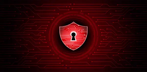 Cyber Sicherheit Zukunft Technologie Hintergrund — Stockvektor