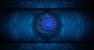 Parlayan neon ışığı olan fütüristik teknoloji arka planı