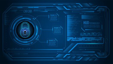 Siber güvenlik veri arkaplanı. teknoloji, koruma, gizlilik kavramı