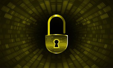 dijital kilit teknolojisi arka planı. siber güvenlik kavramı.
