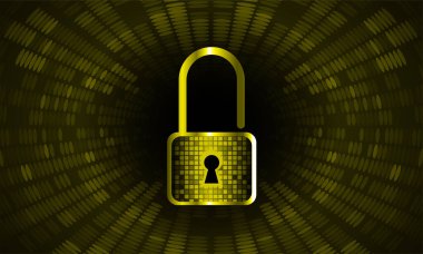 dijital kilit teknolojisi arka planı. siber güvenlik kavramı.