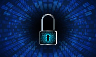 dijital kilit teknolojisi arka planı. siber güvenlik kavramı.