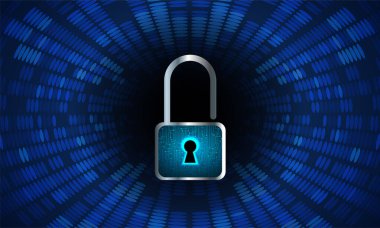 dijital kilit teknolojisi arka planı. siber güvenlik kavramı.