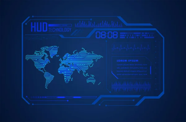 Cybersécurité Contexte Technologique Futur — Image vectorielle