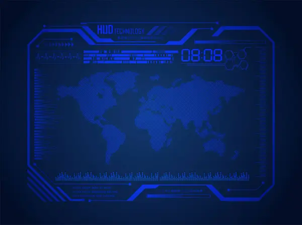 Cybersécurité Contexte Technologique Futur — Image vectorielle