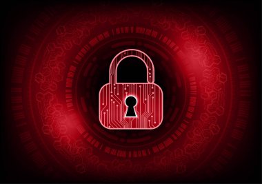 dijital kilit teknolojisi arka planı. siber güvenlik kavramı.