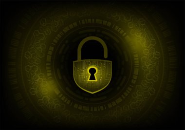 dijital kilit teknolojisi arka planı. siber güvenlik kavramı.