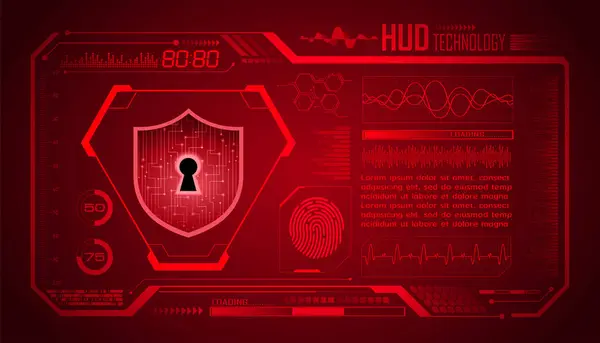 Siber Güvenlik Veri Koruma Kavramı Gelecekçi Vektör Illüstrasyonu — Stok Vektör