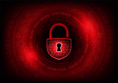 dijital kilit teknolojisi arka planı. siber güvenlik kavramı.