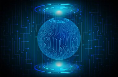 soyut gelecek kavramına sahip küre küresi arkaplanı