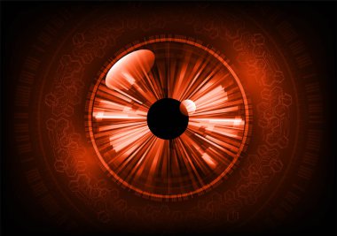 göz siber devre gelecekteki teknoloji konsepti