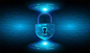 dijital kilit teknolojisi arka planı. siber güvenlik kavramı.