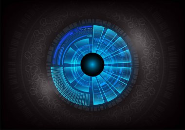 göz siber devre gelecekteki teknoloji konsepti