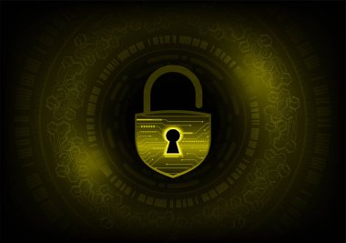 dijital kilit teknolojisi arka planı. siber güvenlik kavramı.