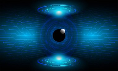 göz siber devre gelecekteki teknoloji konsepti