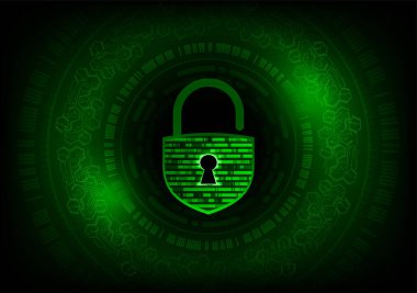 dijital kilit teknolojisi arka planı. siber güvenlik kavramı.