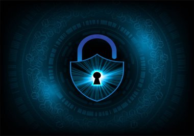 dijital kilit teknolojisi arka planı. siber güvenlik kavramı.