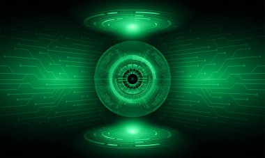 göz siber devre gelecekteki teknoloji konsepti